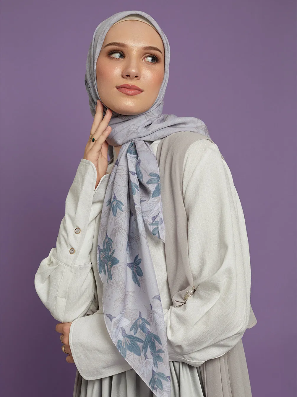 ORVA PARIS SIGNATURE SCARF PEARL