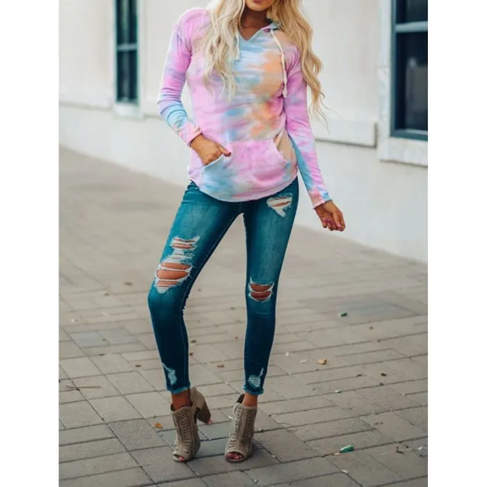 Pastel Tie Dye Hoodie