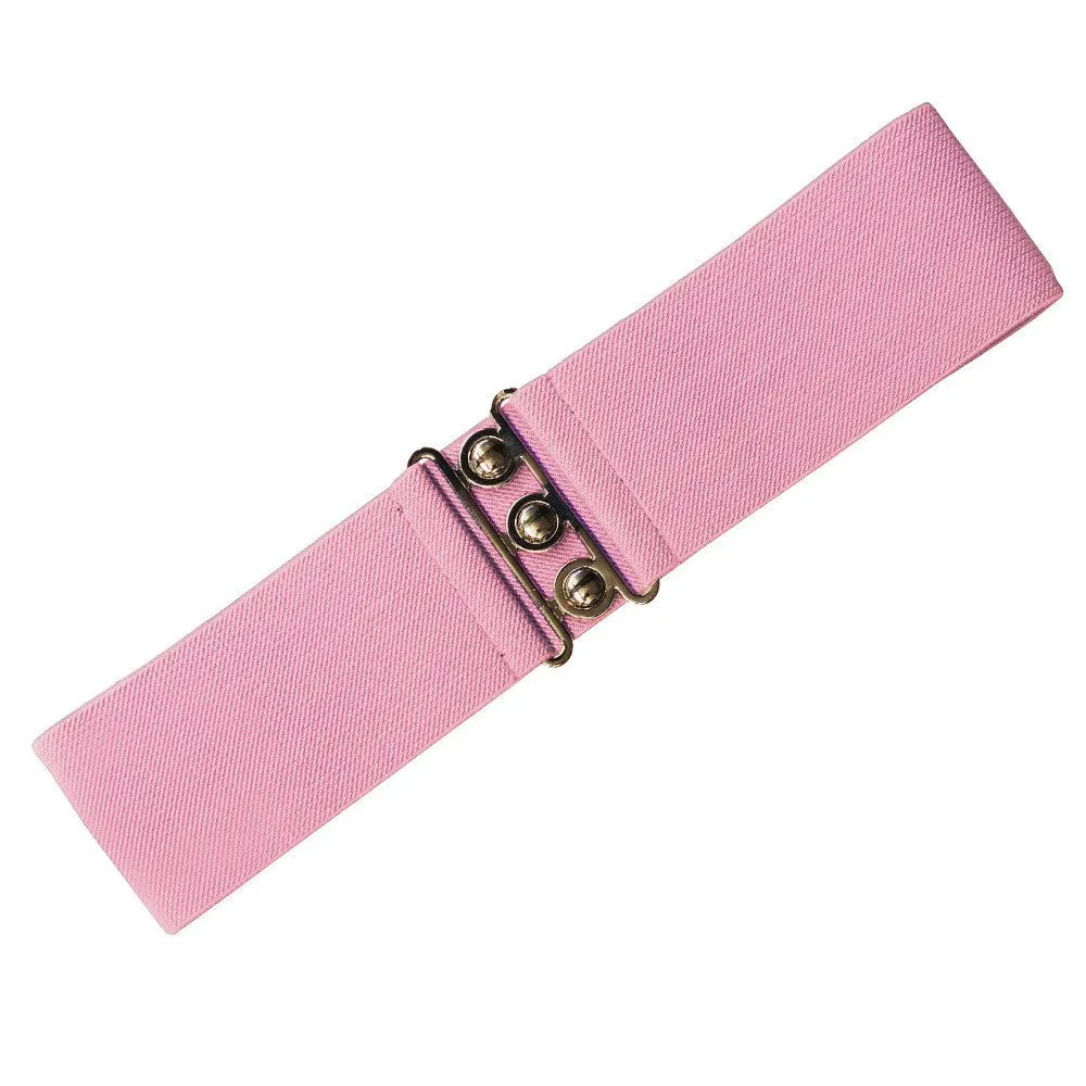 Pink Retro Webbing Belt