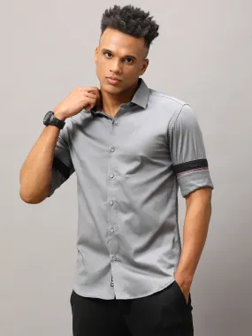 Plain Grey Shirt Full Sleeve