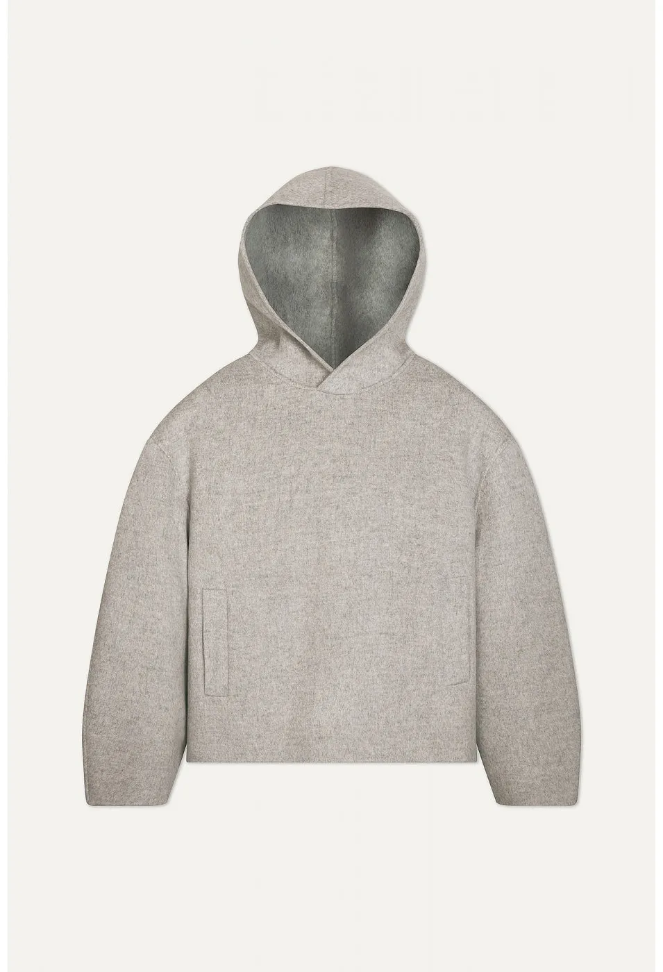 Pollos Hoodie Coat - Grey Melange