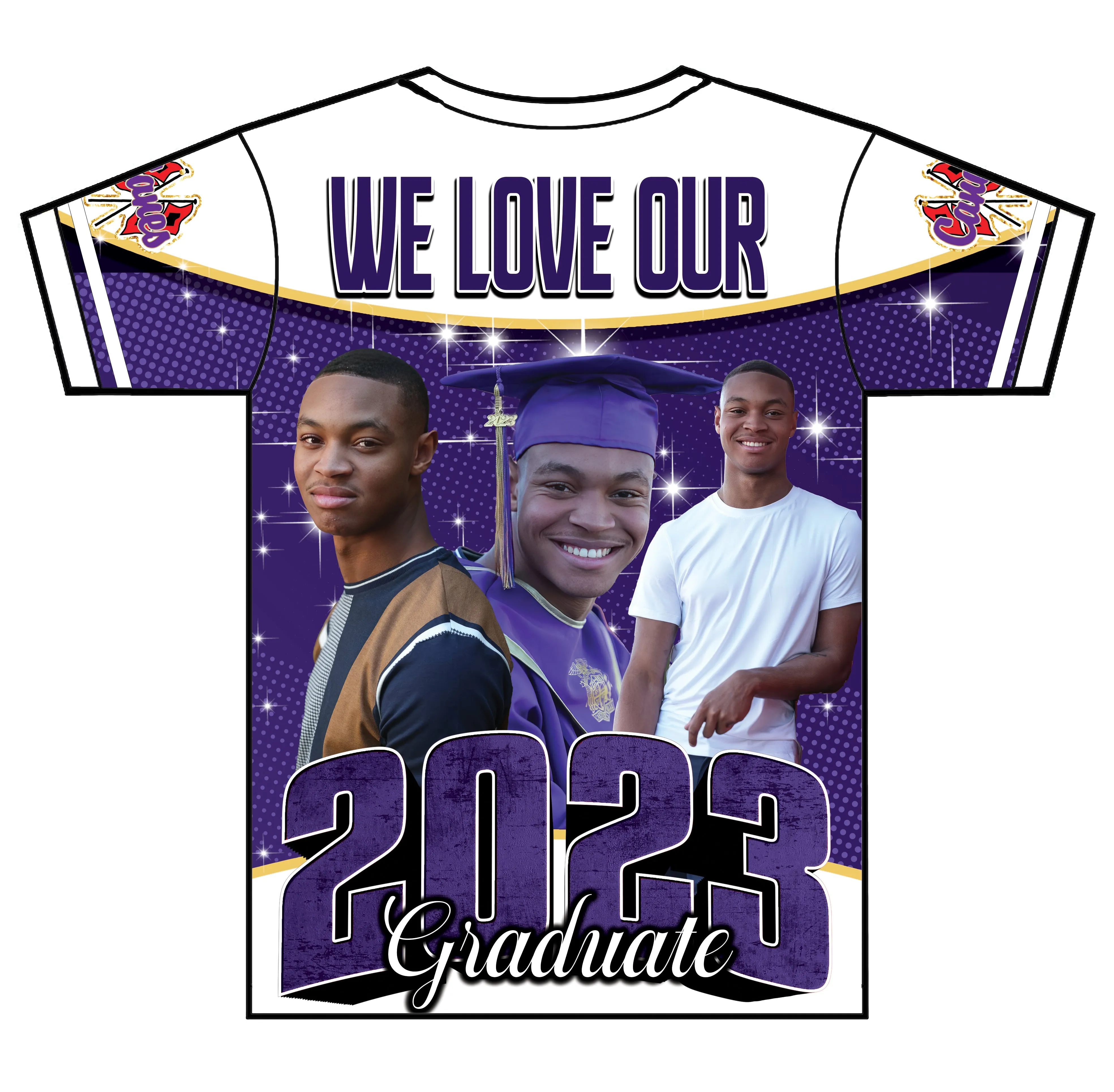 "Christian" Custom Designed Graduation 3D shirt