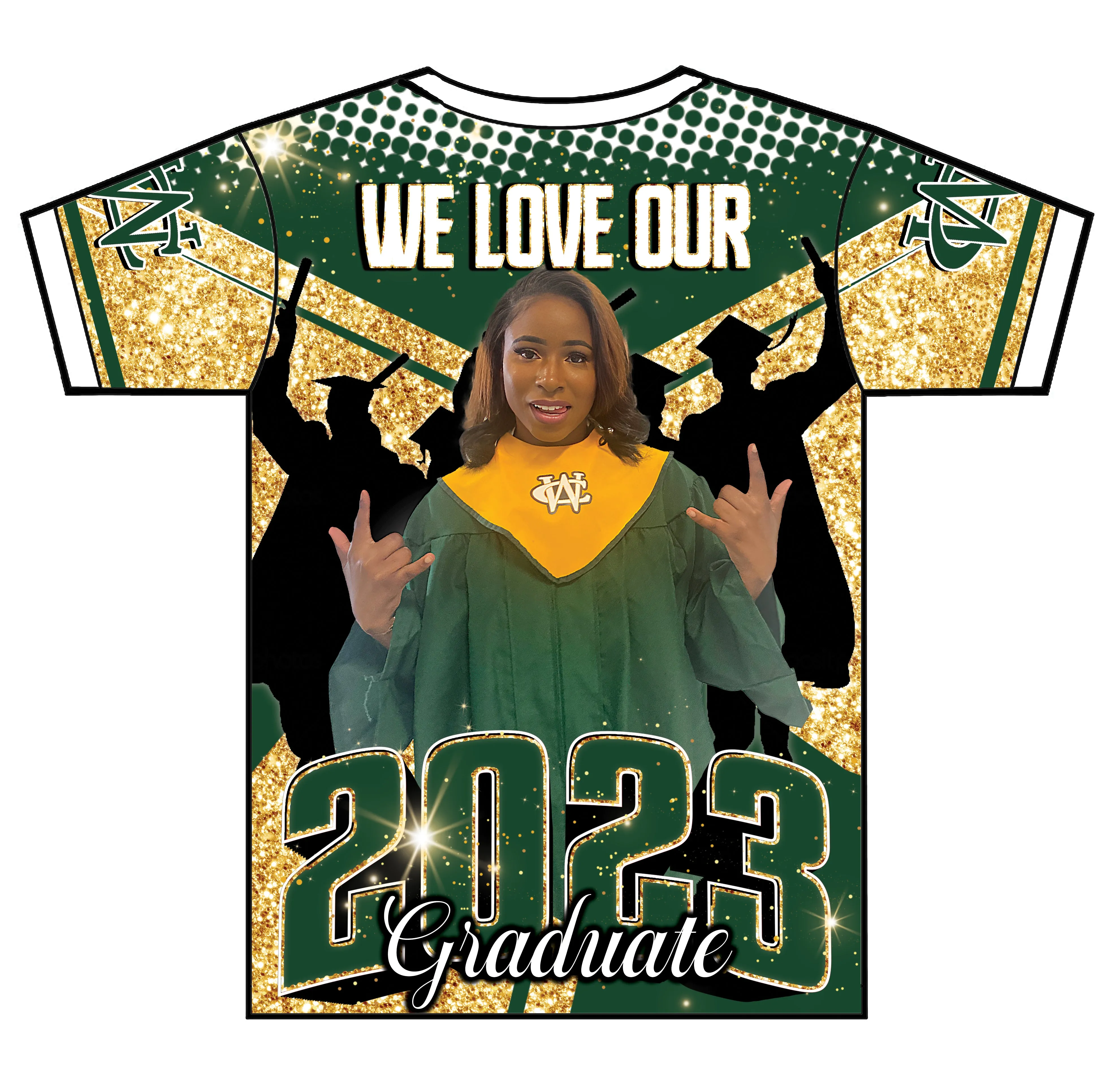 "Ken'Naria" Custom Designed Graduation 3D shirt