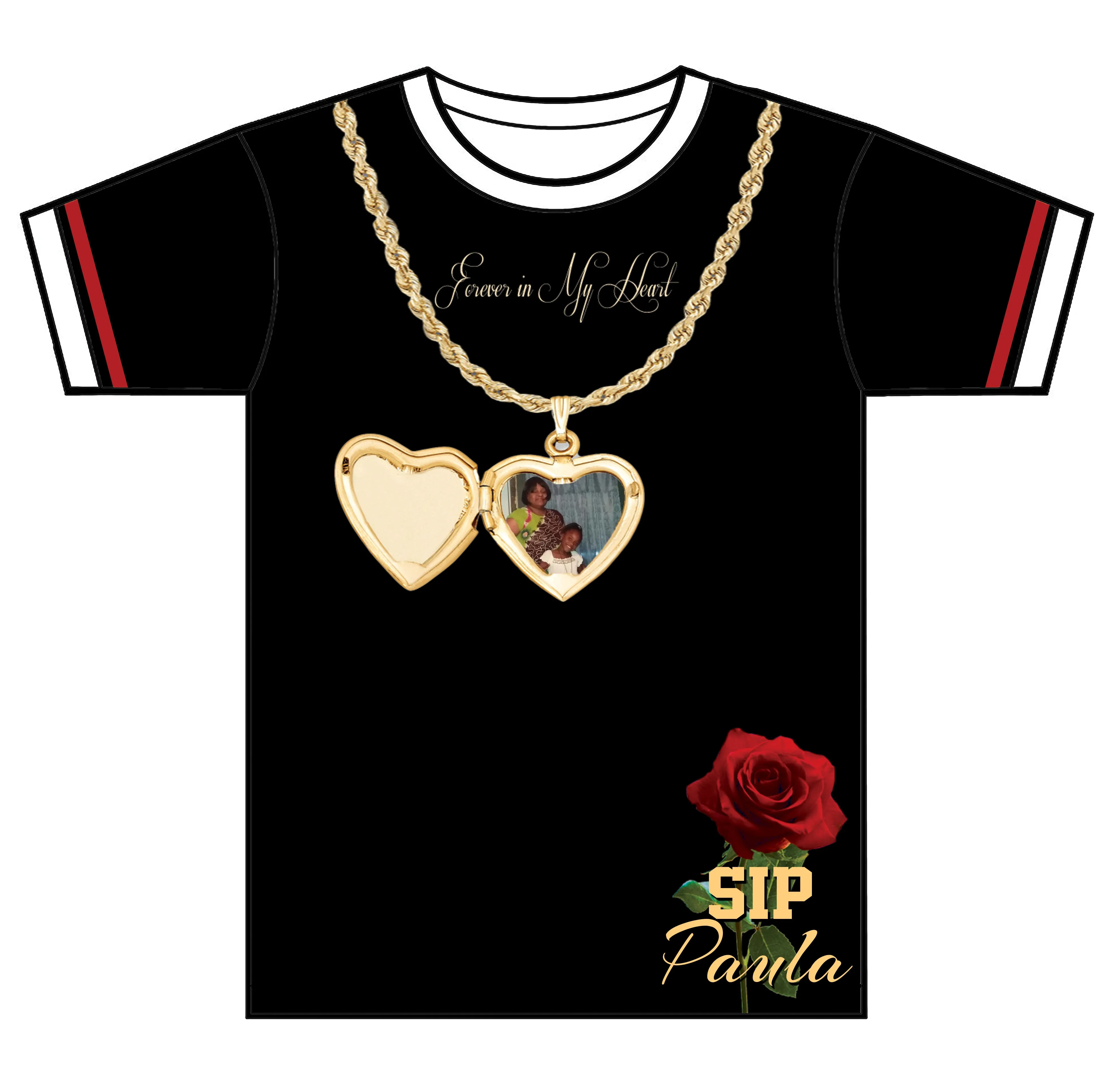 "Locket" Custom Designed Memorial 3D shirt