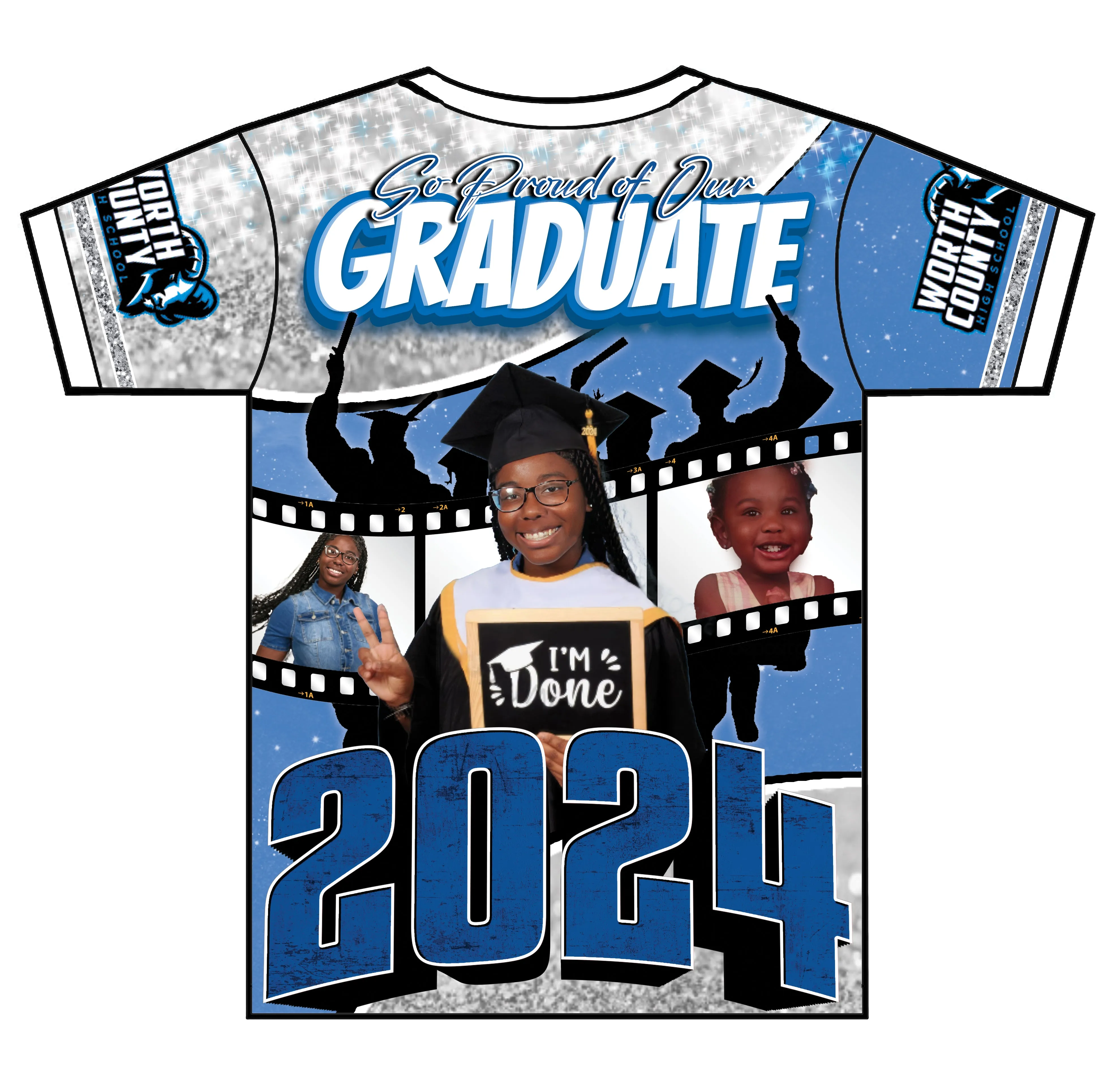 "Timerria" Custom Designed Graduation 3D shirt (Copy)