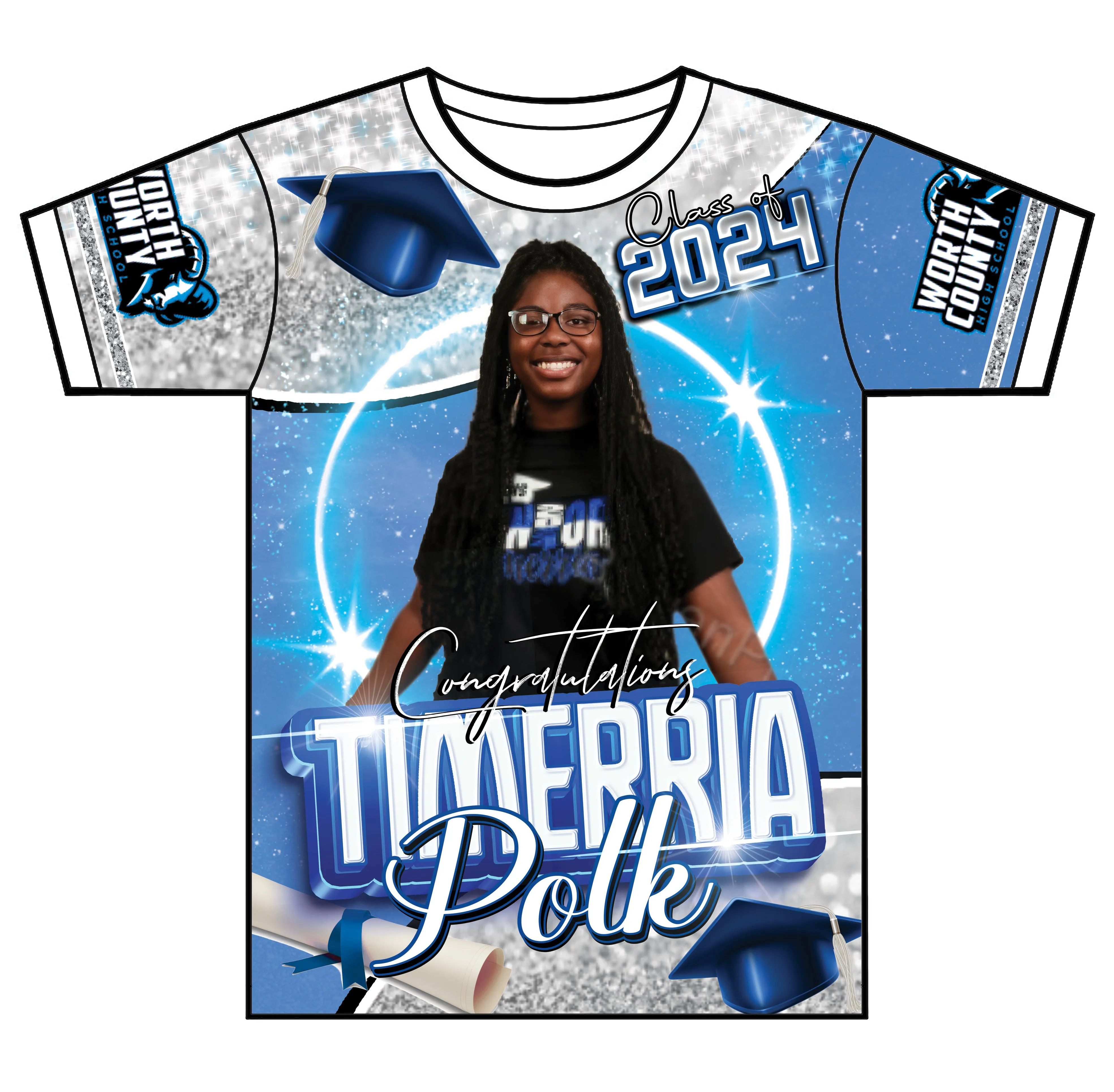 "Timerria" Custom Designed Graduation 3D shirt (Copy)