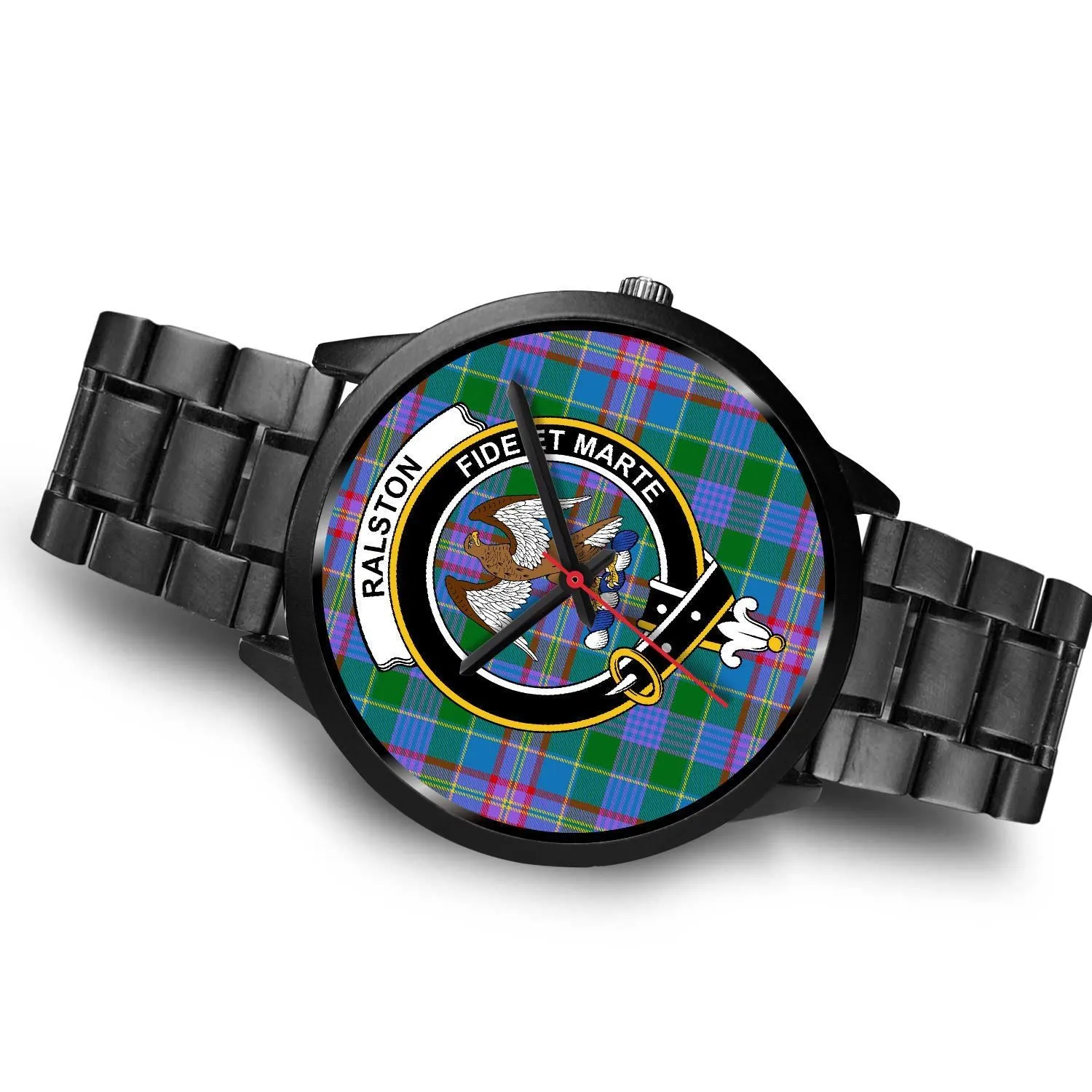 Ralston Clan Badge Tartan Black Watch