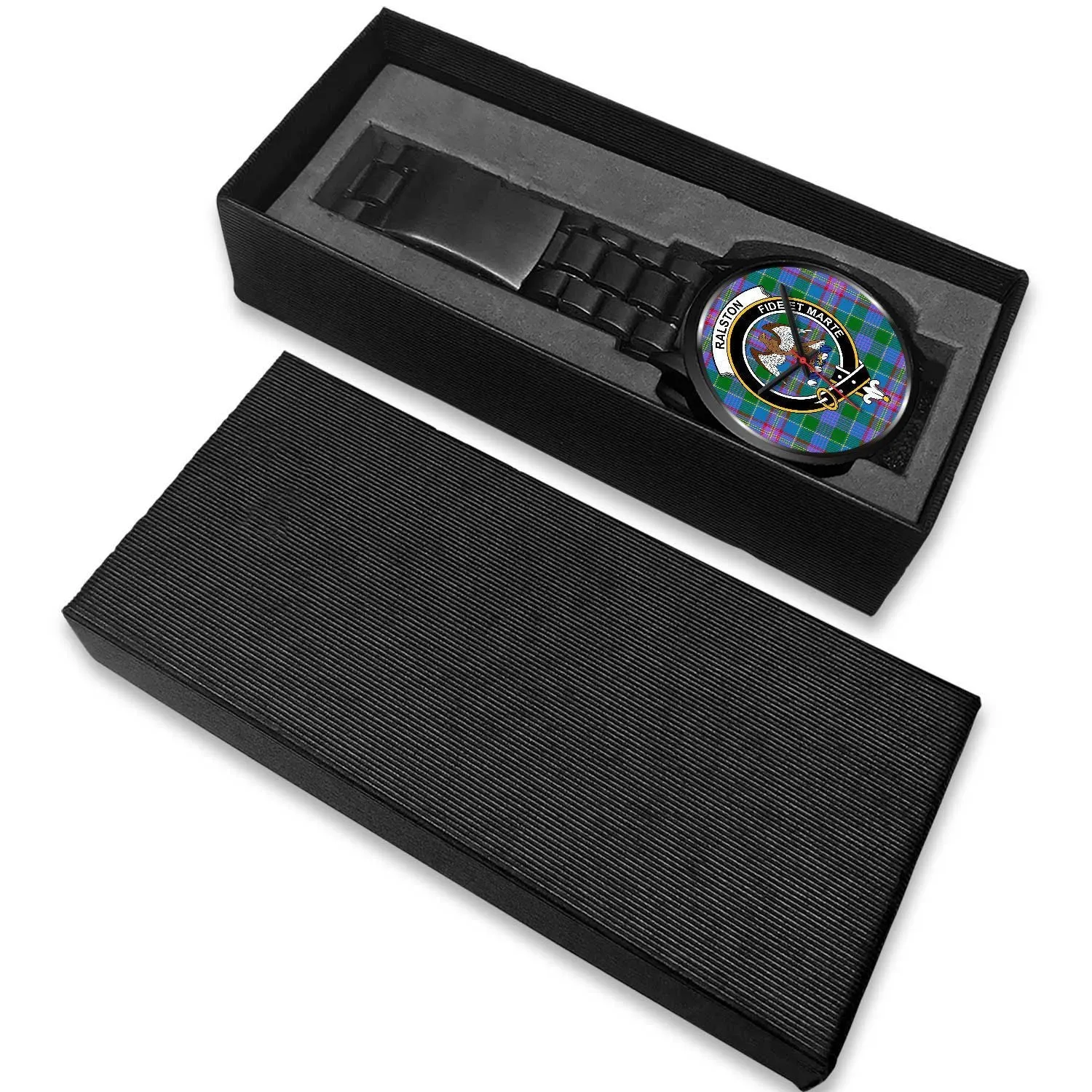 Ralston Clan Badge Tartan Black Watch