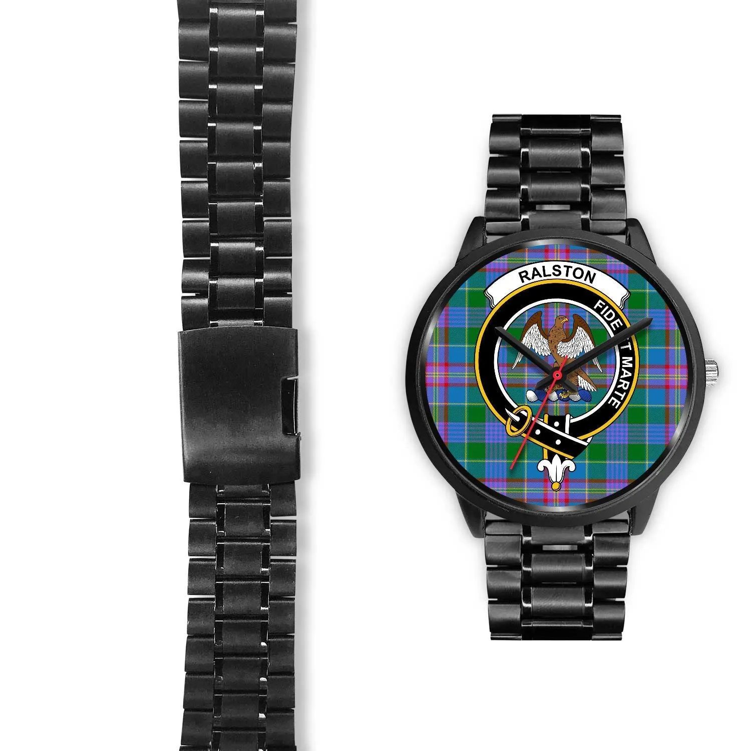 Ralston Clan Badge Tartan Black Watch