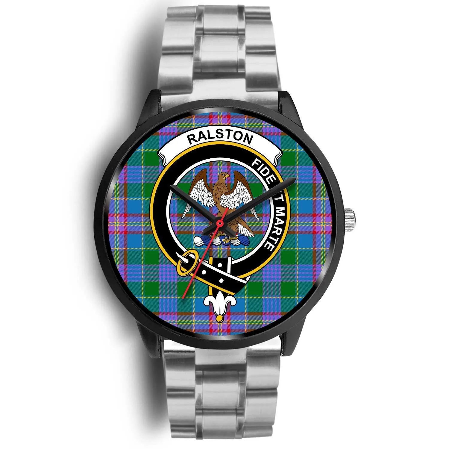 Ralston Clan Badge Tartan Black Watch