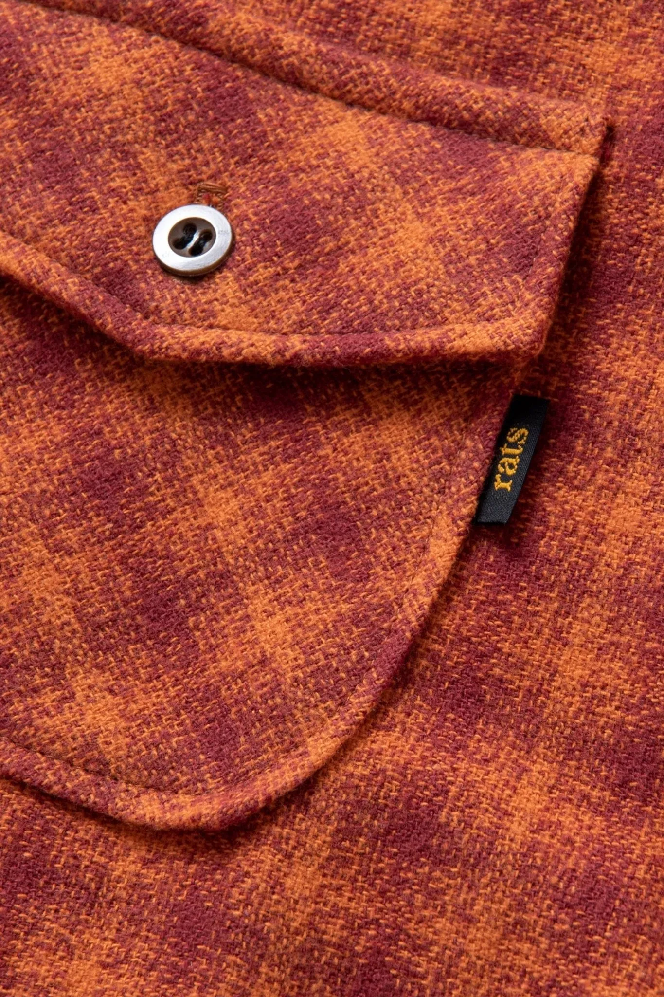 Rats Amundsen Cotton Check Shirt - Burgundy