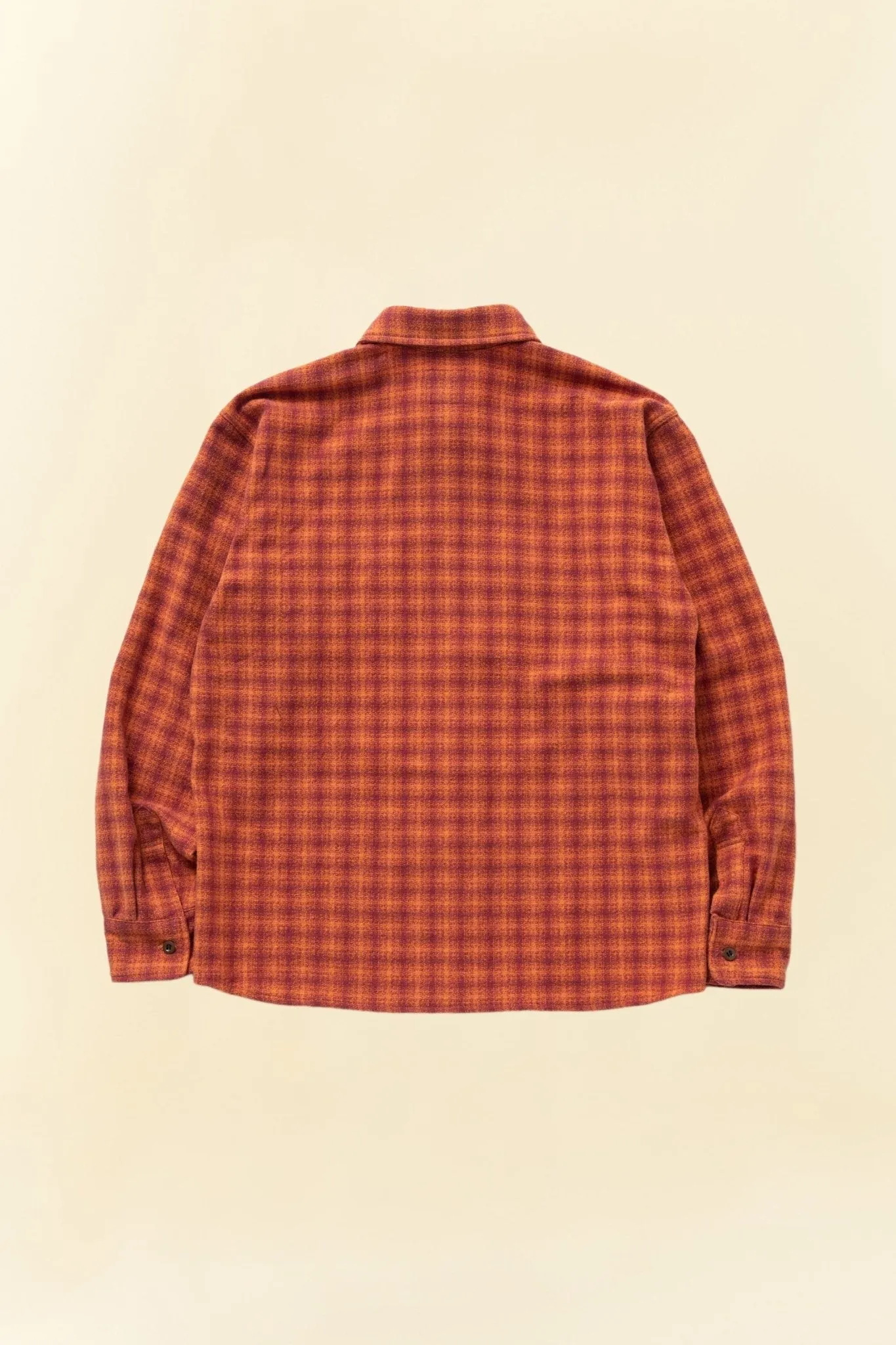 Rats Amundsen Cotton Check Shirt - Burgundy