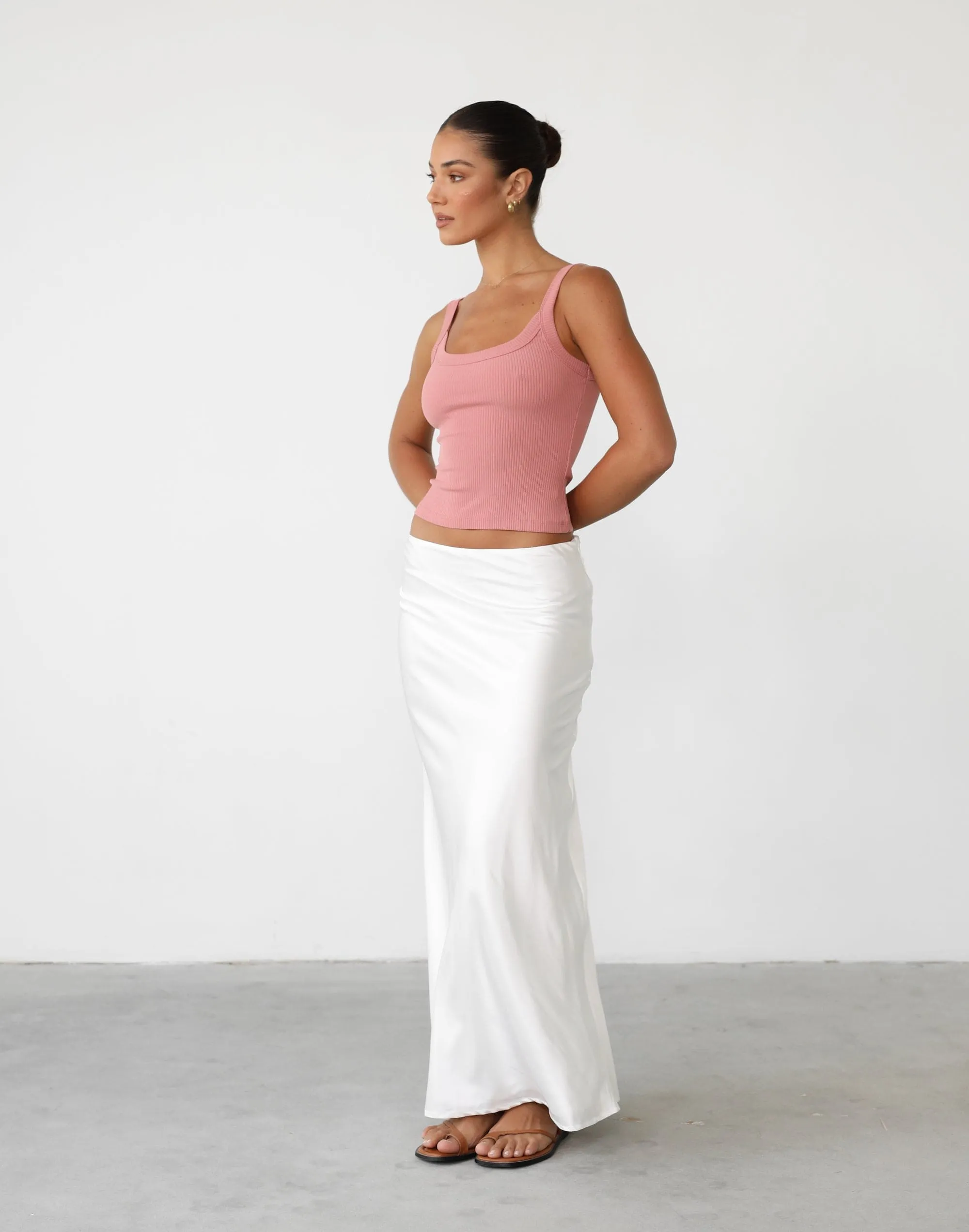 Ravena Maxi Skirt (White)