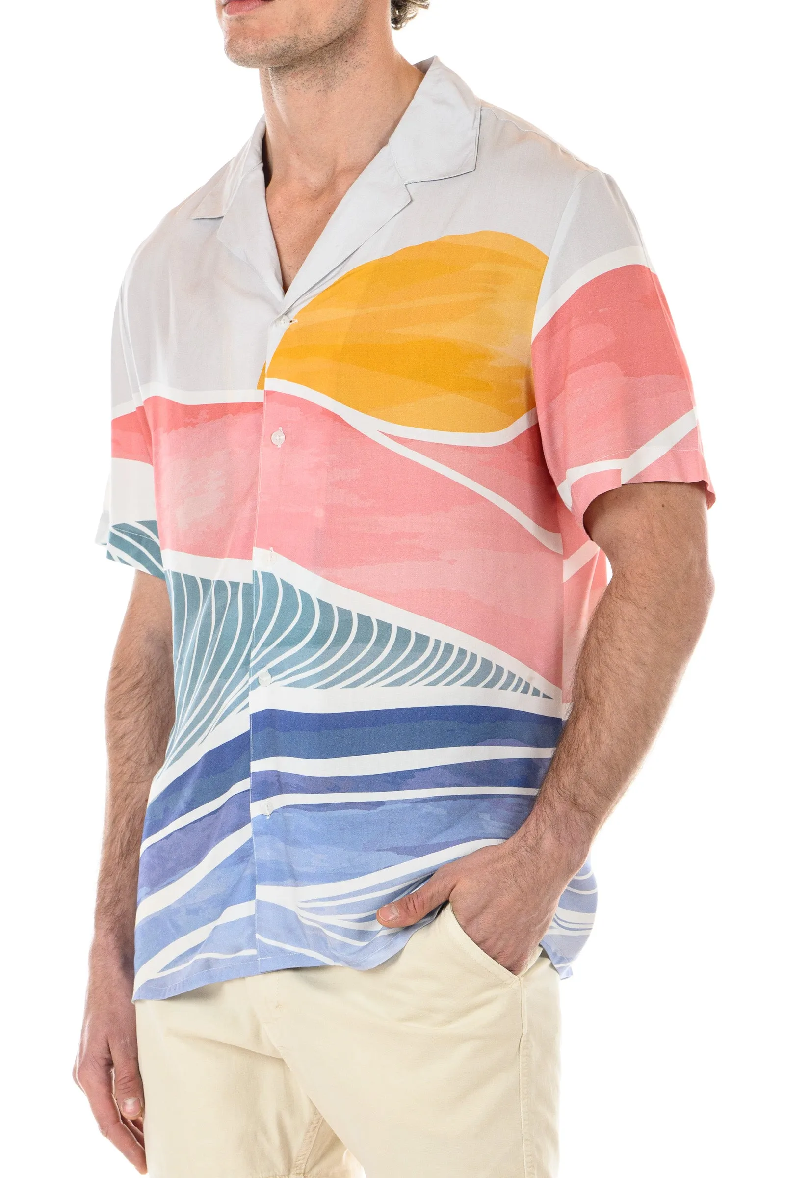 Rio Shirt - Cream/Pink/Blue