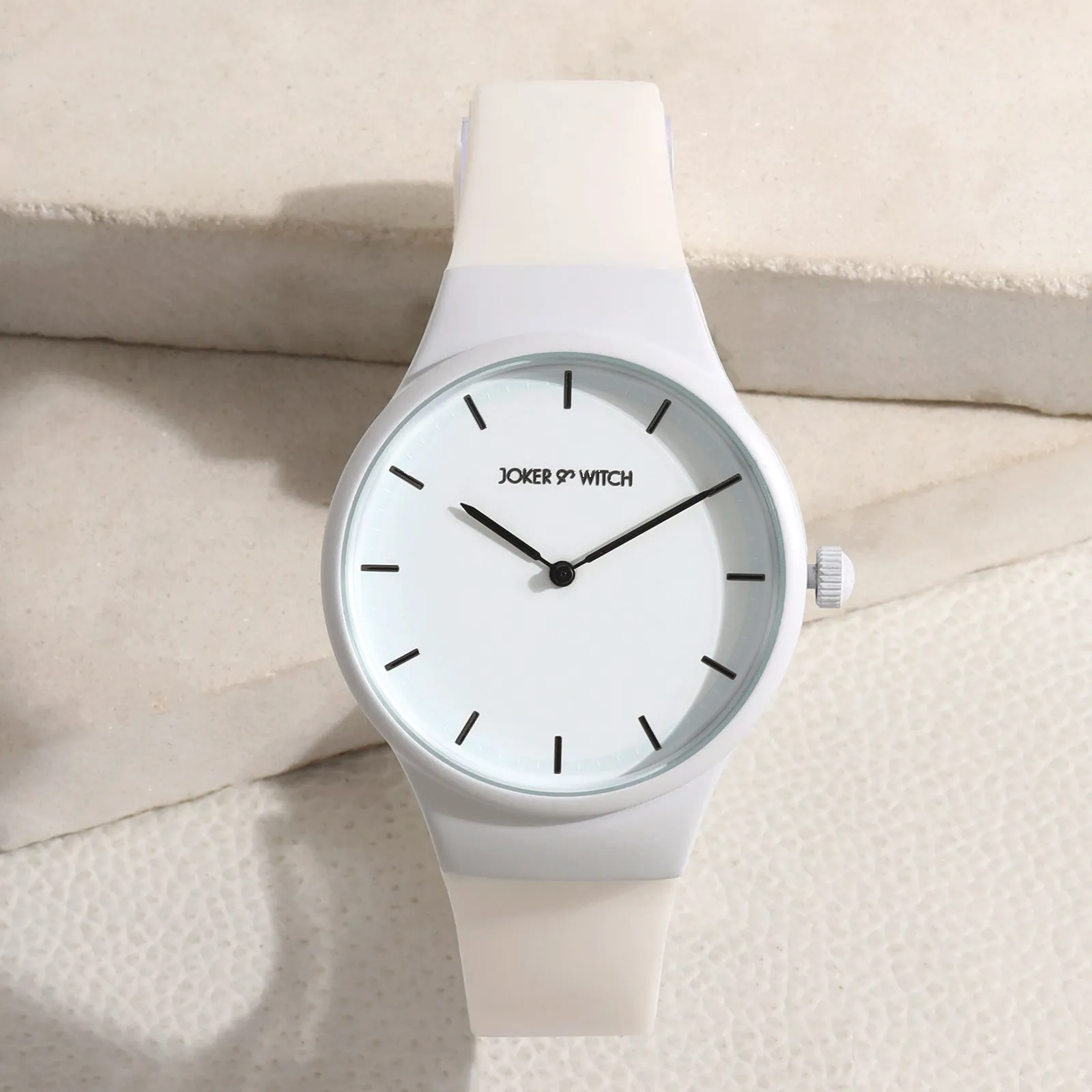 Riviera White Silicone Strap Watch