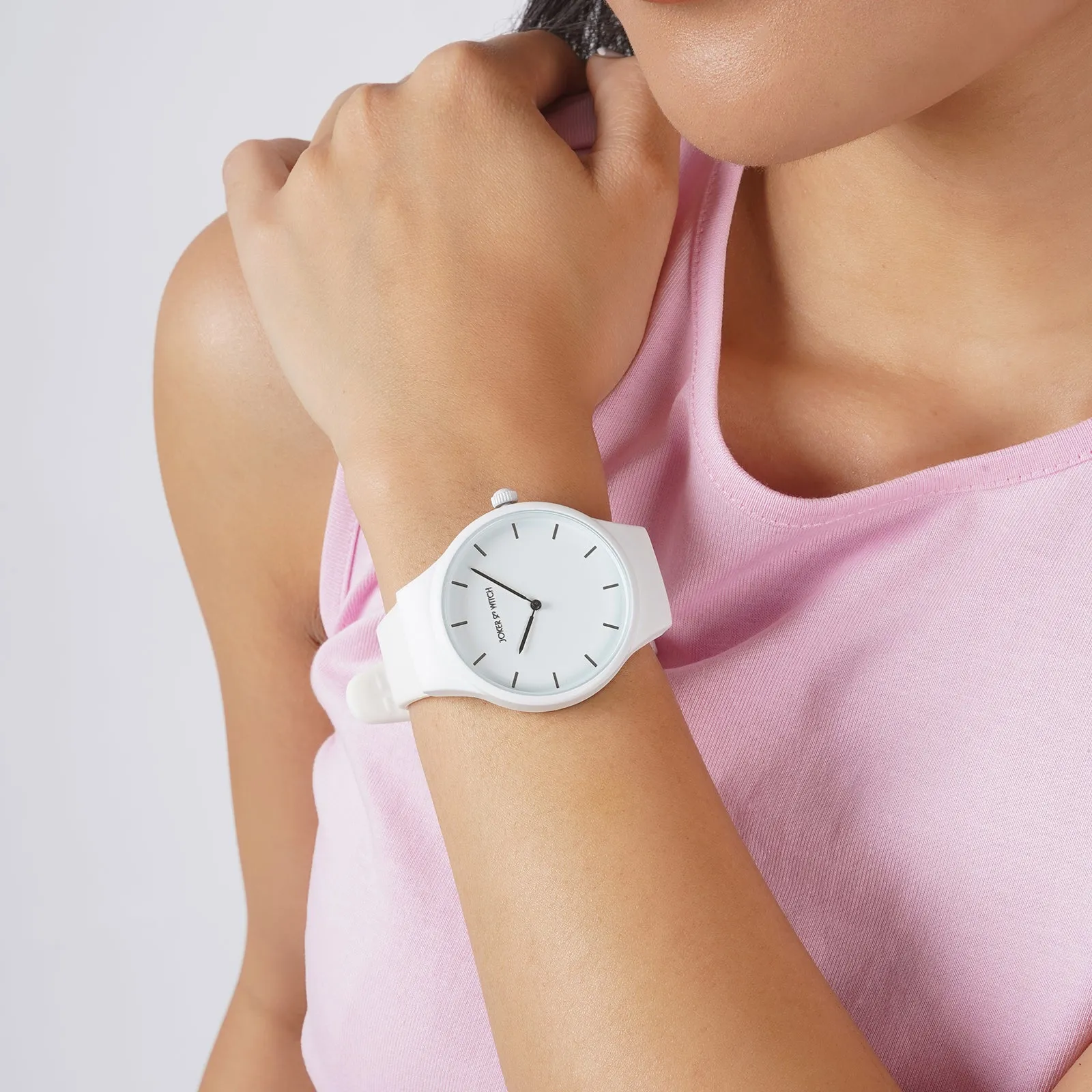 Riviera White Silicone Strap Watch