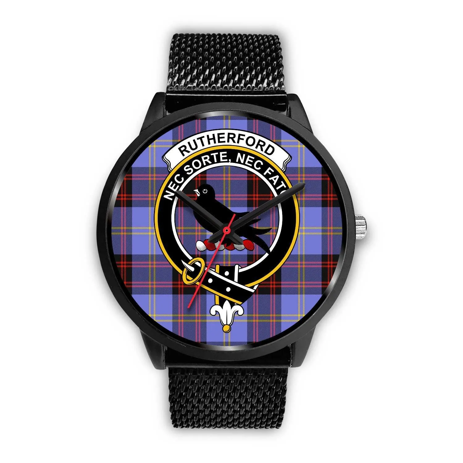 Rutherford Clan Badge Tartan Black Watch