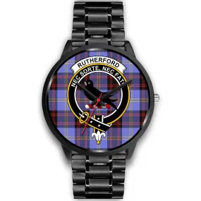 Rutherford Clan Badge Tartan Black Watch