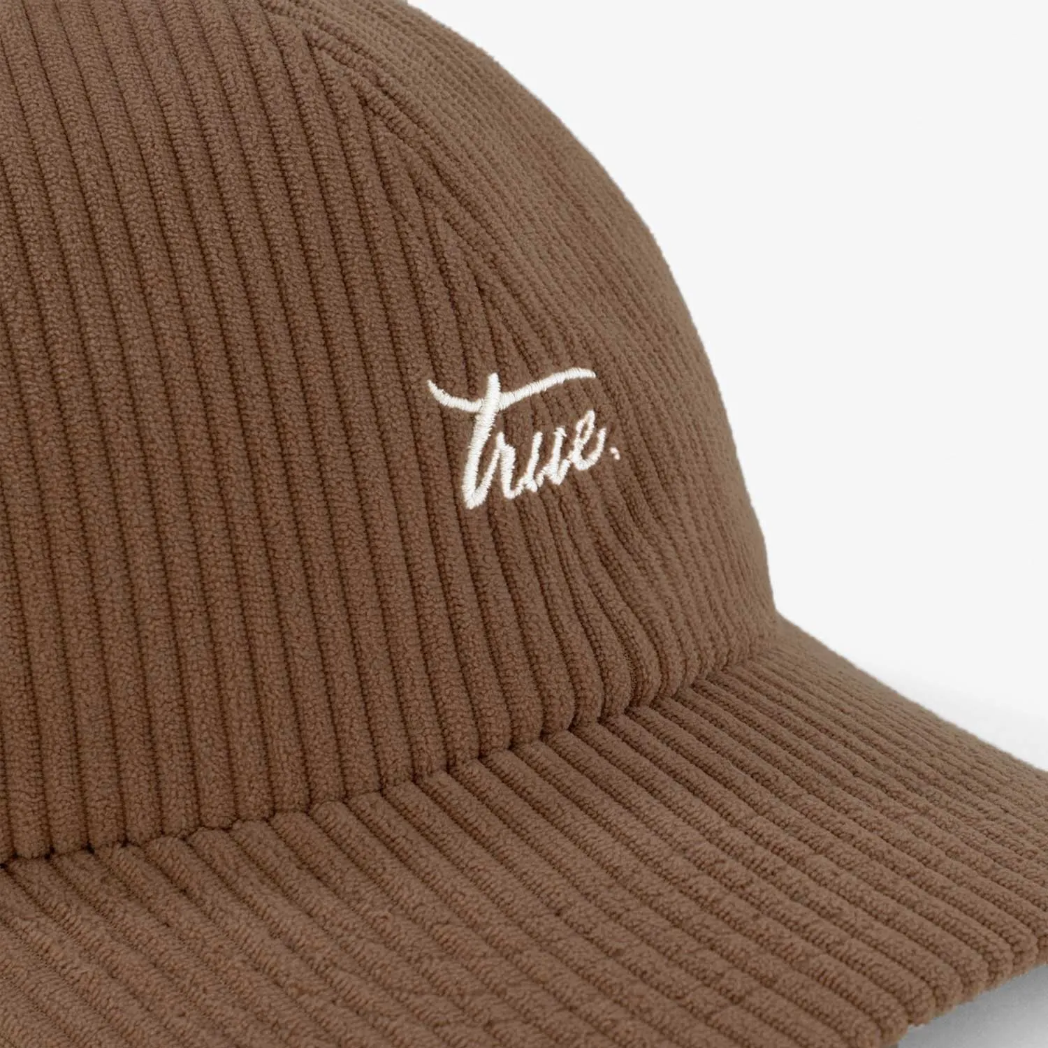 Script Logo Corduroy Cap - Brown