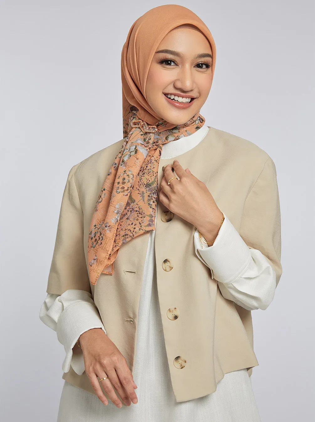 SENARA SIGNATURE SCARF TANGERINE