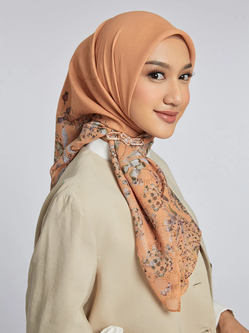 SENARA SIGNATURE SCARF TANGERINE