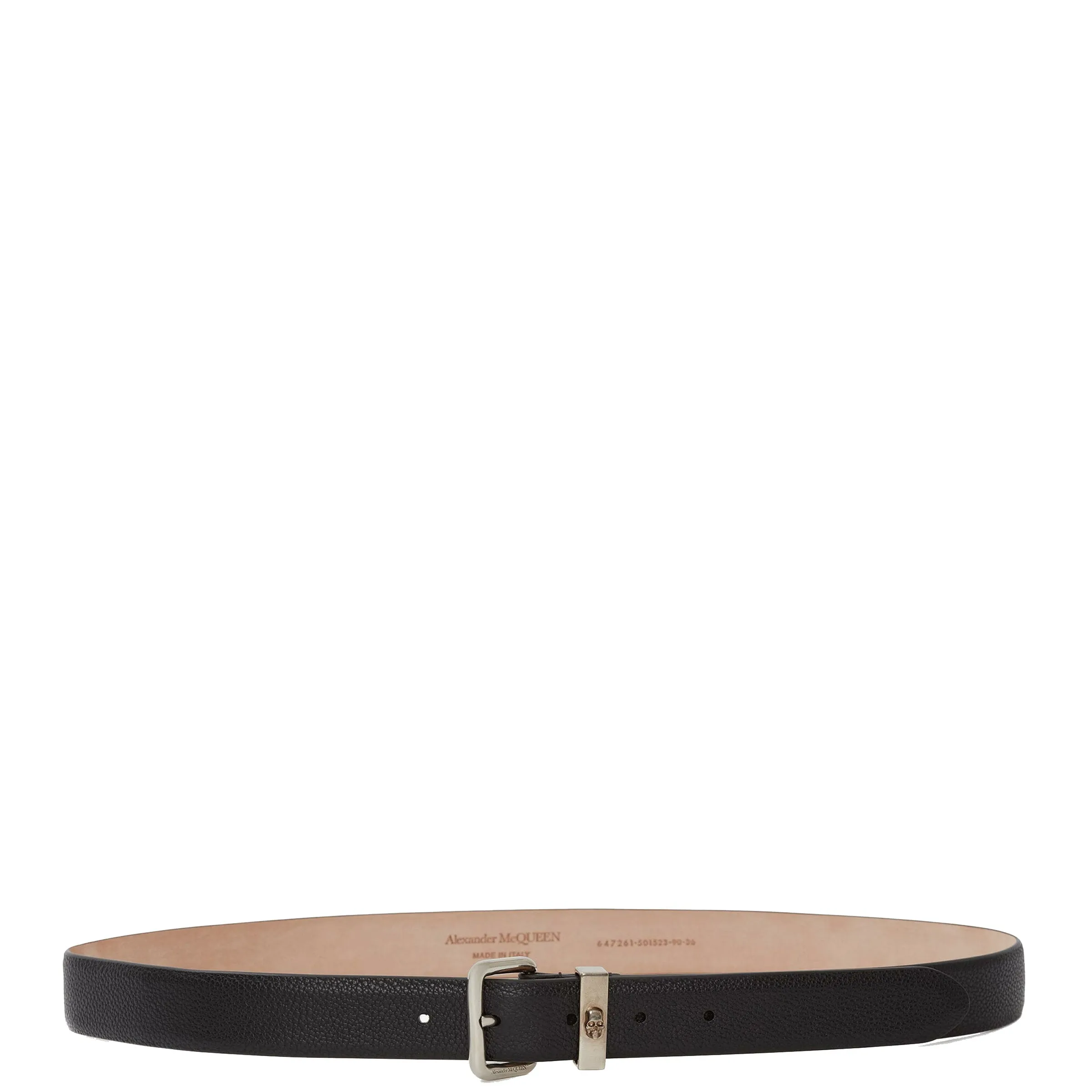 Skull Identity Belt Smooth, Black