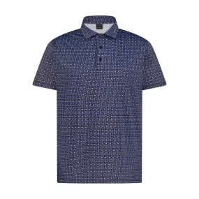 Slate Blue Printed Men’s Golf Polo