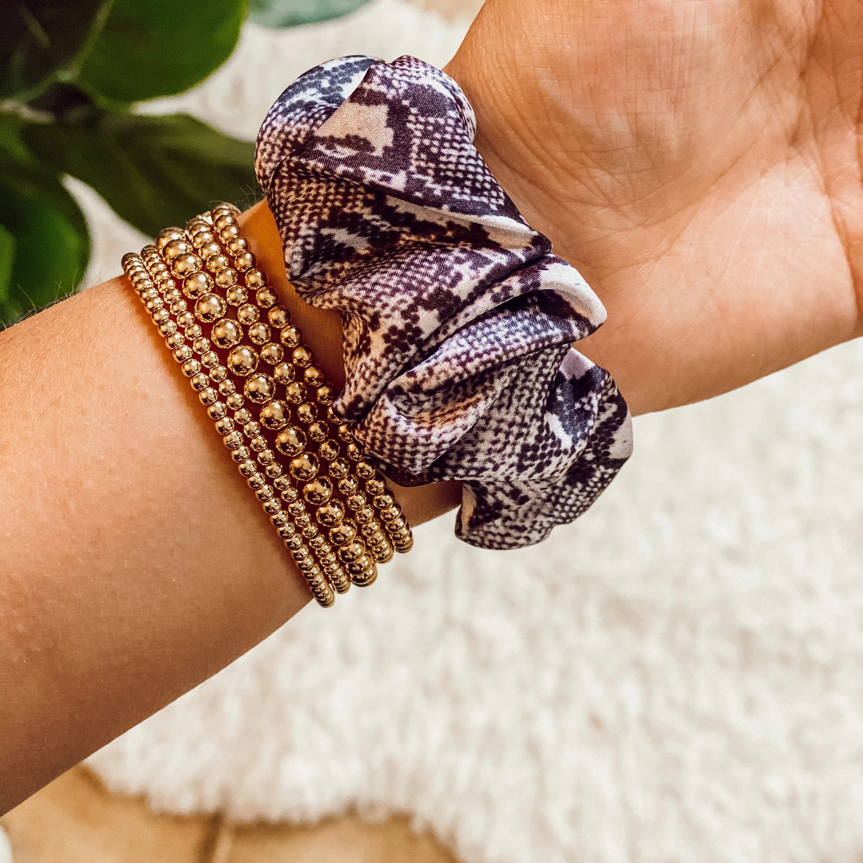 Snakeskin Scrunchie Apple Watch Band