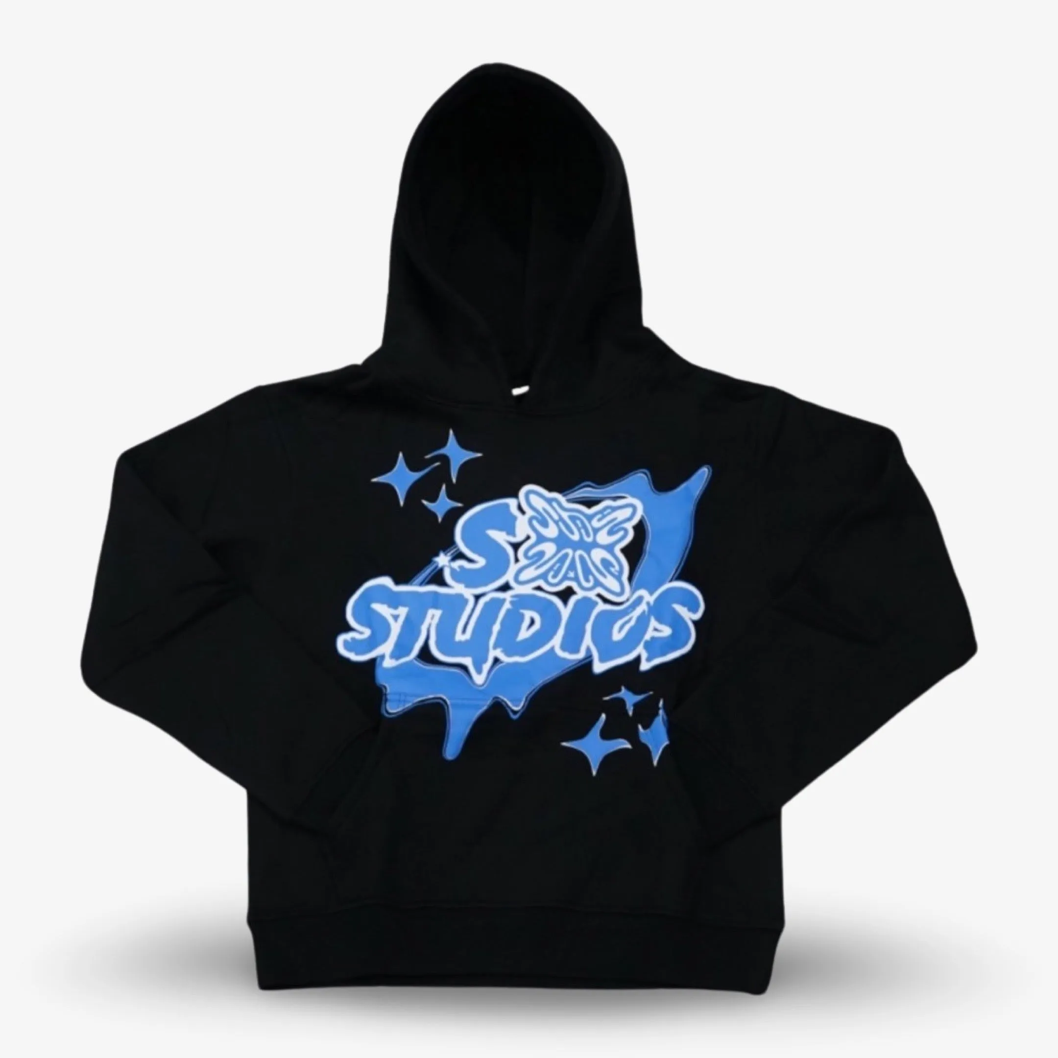 Stainbandz Puff Print Pullover Hoodie 'SB Studios' Black / Blue