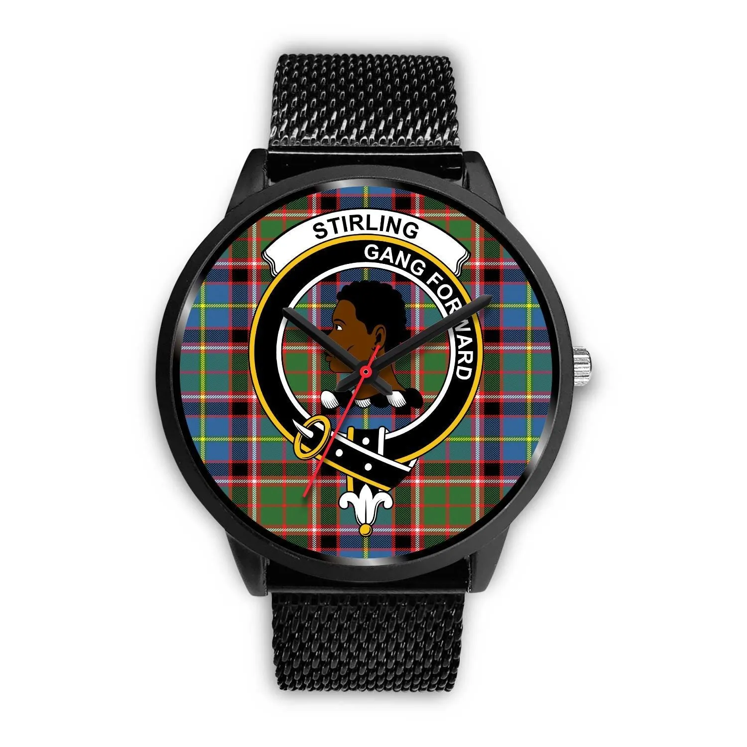 Stirling (of Keir) Clan Badge Tartan Black Watch