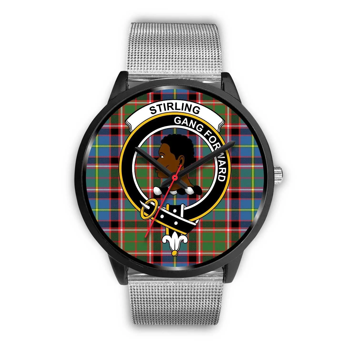 Stirling (of Keir) Clan Badge Tartan Black Watch