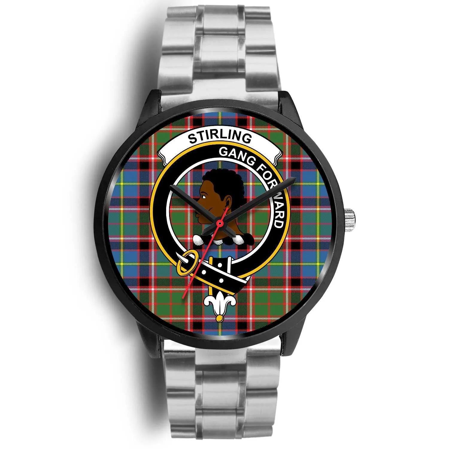 Stirling (of Keir) Clan Badge Tartan Black Watch