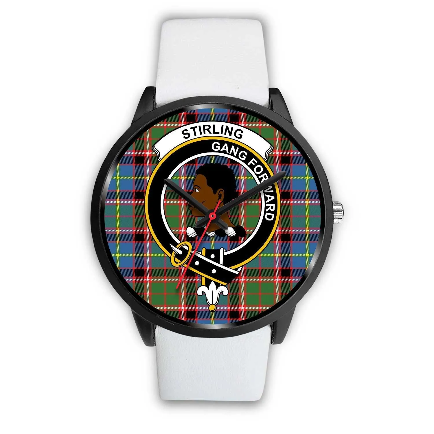 Stirling (of Keir) Clan Badge Tartan Black Watch