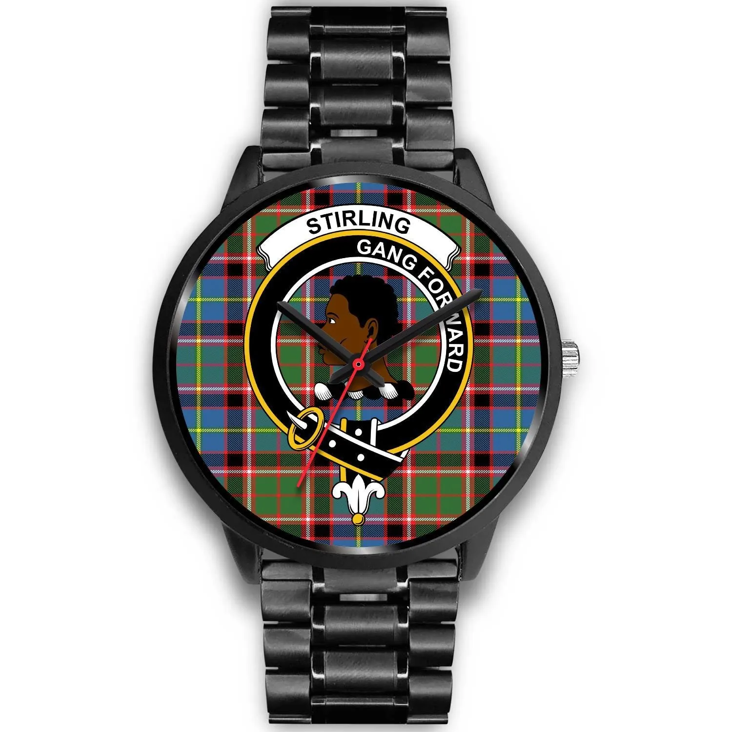 Stirling (of Keir) Clan Badge Tartan Black Watch