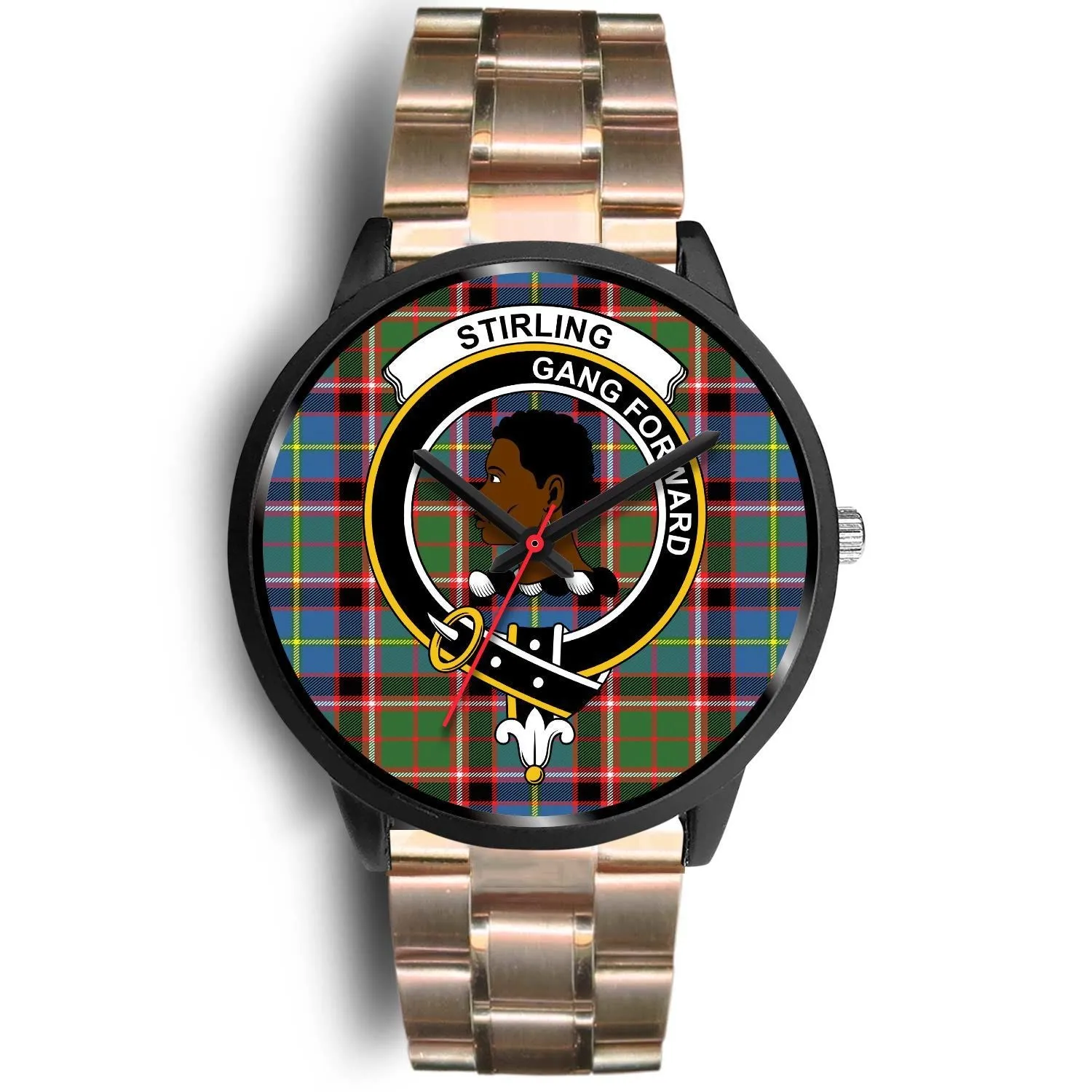 Stirling (of Keir) Clan Badge Tartan Black Watch