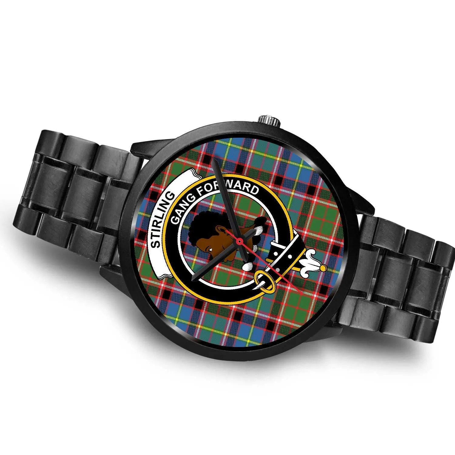 Stirling (of Keir) Clan Badge Tartan Black Watch