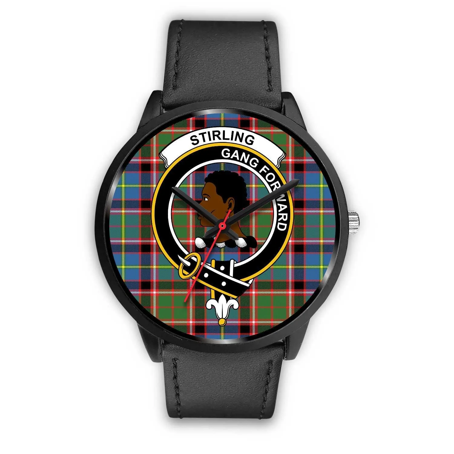 Stirling (of Keir) Clan Badge Tartan Black Watch