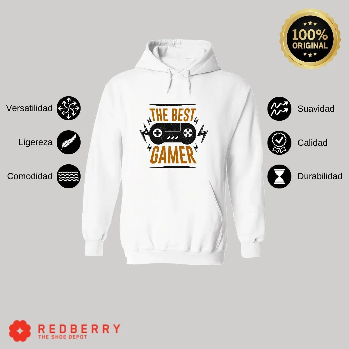 Sudadera Hombre  Hoodie Gamer Videojuegos Frases 095