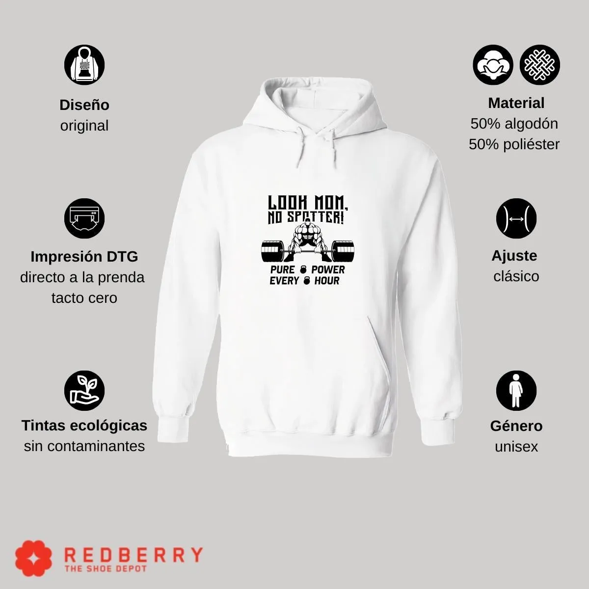 Sudadera Hombre  Hoodie Gym Ejercicio Fitness 045