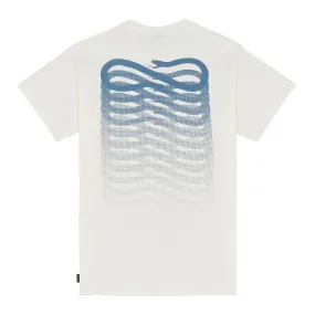 T-shirt Propaganda Ribs Bianco Panna / Azzurro