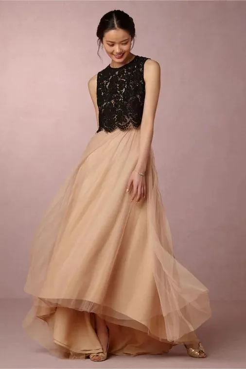 The Eden Wedding Bridal Separates Satin Crop Top Maxi & Skirt (Customisable)