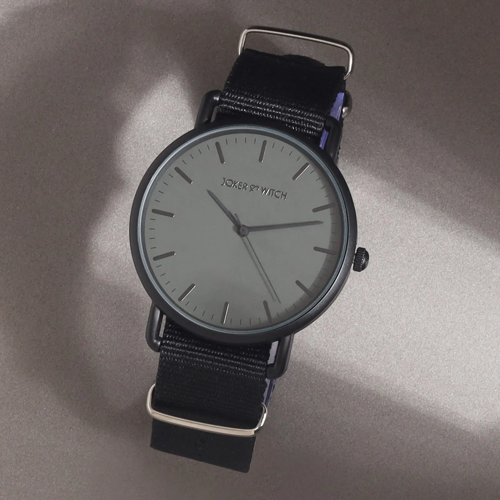 Tranquil Black Nylon Strap Watch