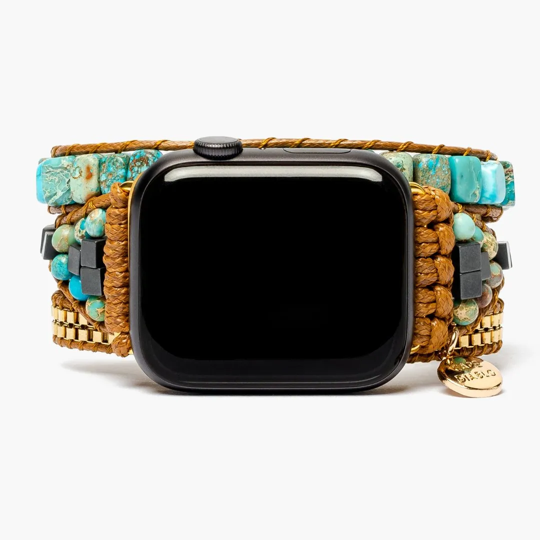 Turquoise Calming Energy Apple Watch Strap