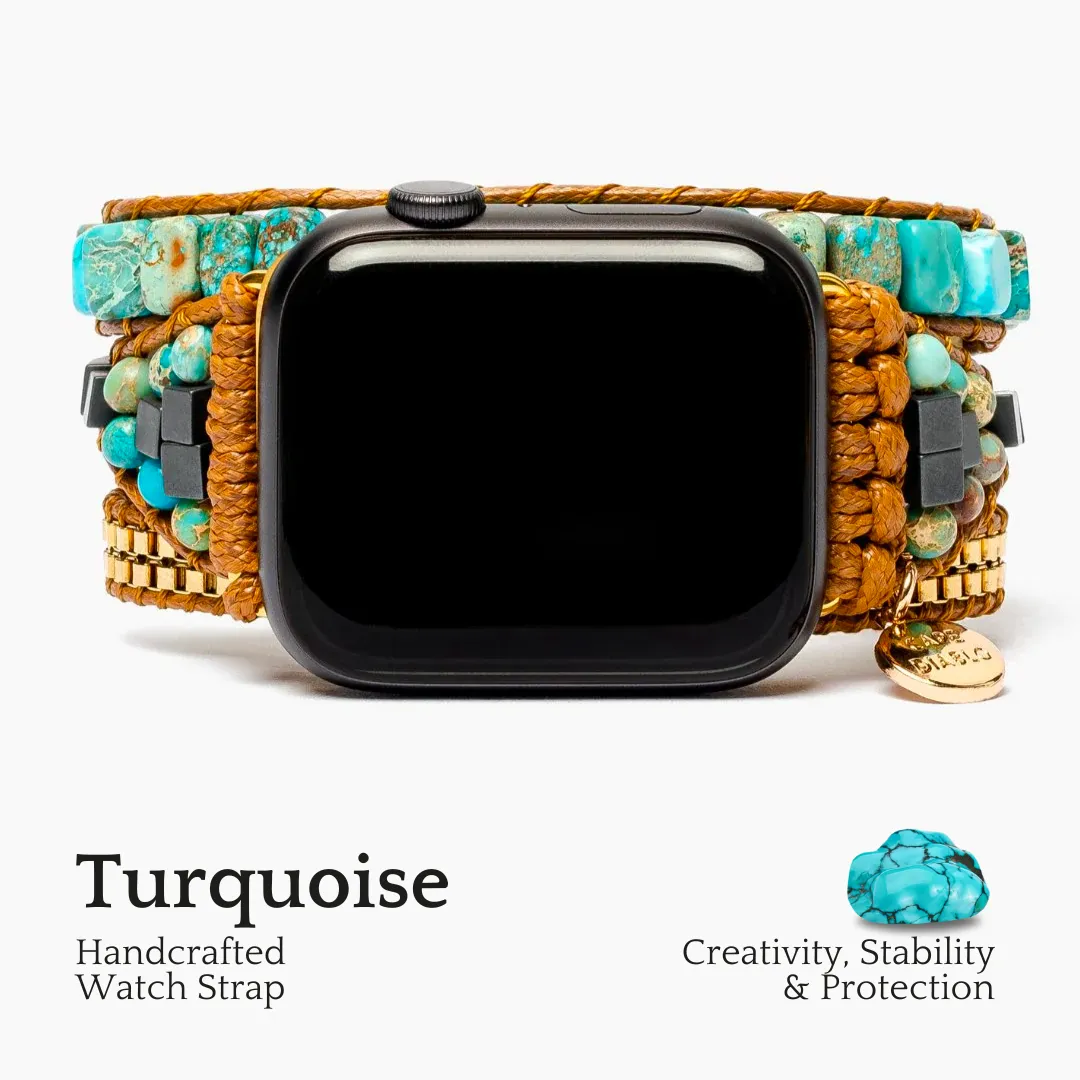 Turquoise Calming Energy Apple Watch Strap