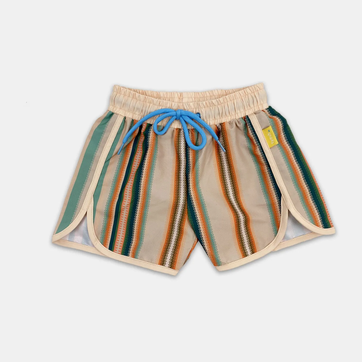 Tyoub 70's Style Swim Shorts Serape Stripe