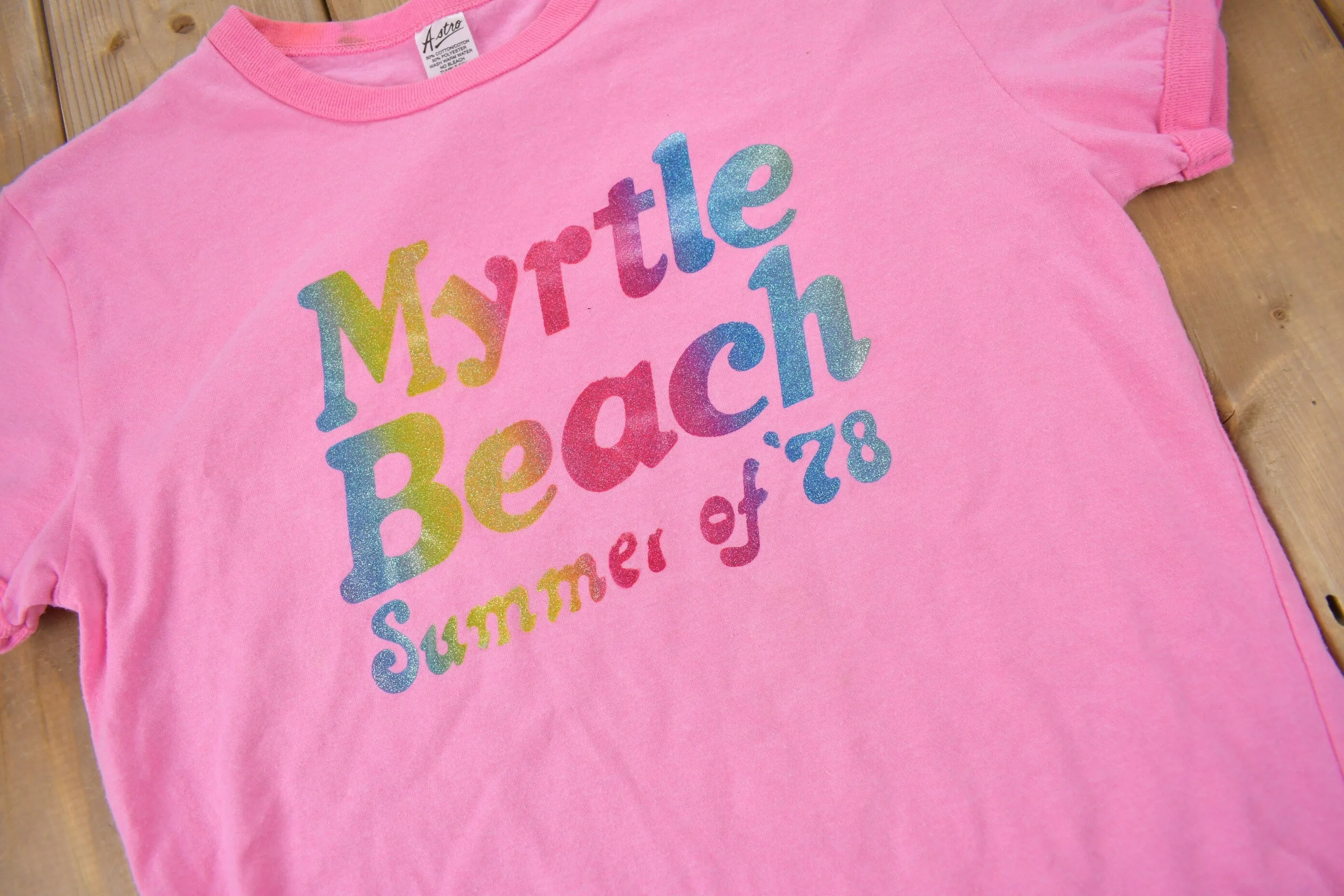 Vintage 1978 Myrtle Beach Summer Souvenir T Shirt / Streetwear / Made In Canada / Vacation Tee / Travel T Shirt