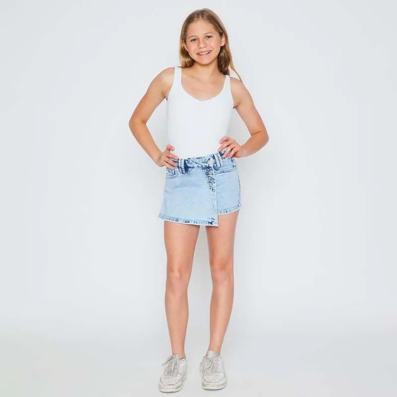 Youth Cross Waistband Skort