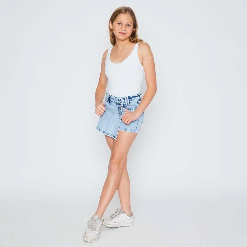 Youth Cross Waistband Skort