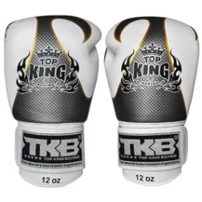 泰拳拳套 Thai Boxing Gloves : Top King Empower TKBGEM-01 White(Silver)No Air